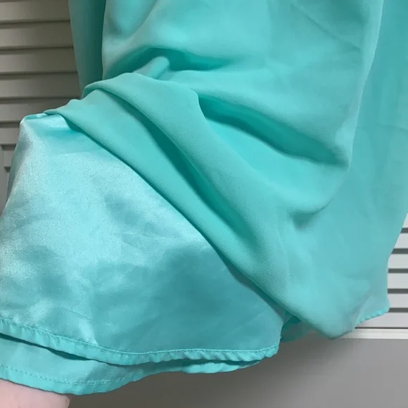 Naked Zebra Teal Spaghetti Strap Dress - Picture 5 of 6